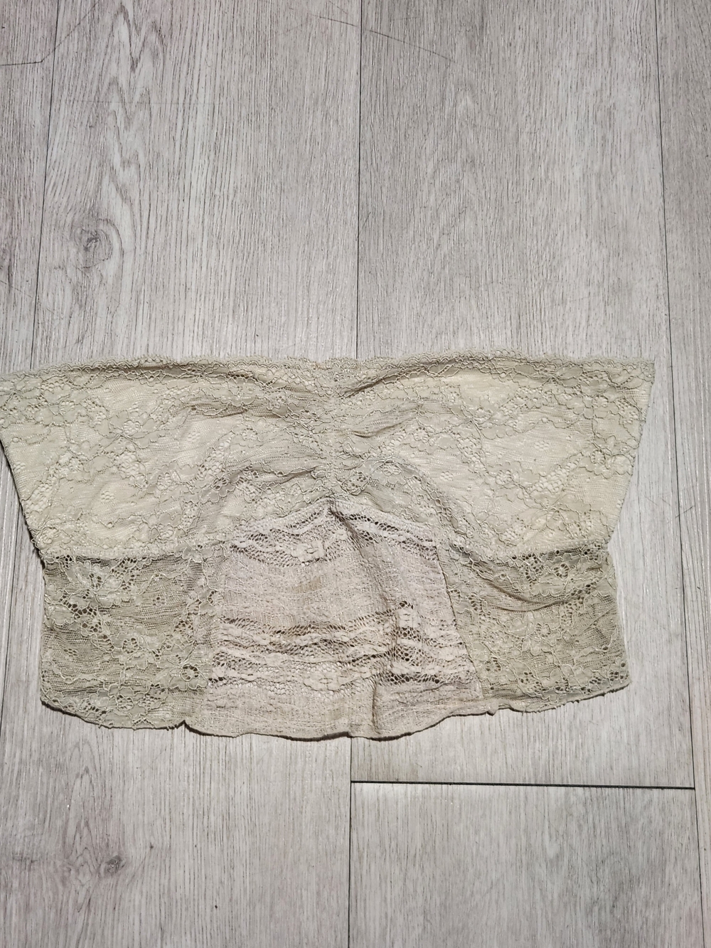 Intimately Free People Cream Lace Bandeau Bralette Top Size M